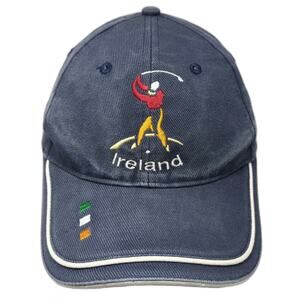 Dolmen Clothing Ireland Golf Hat Blue One Size Baseball Cap Embroidered Strap